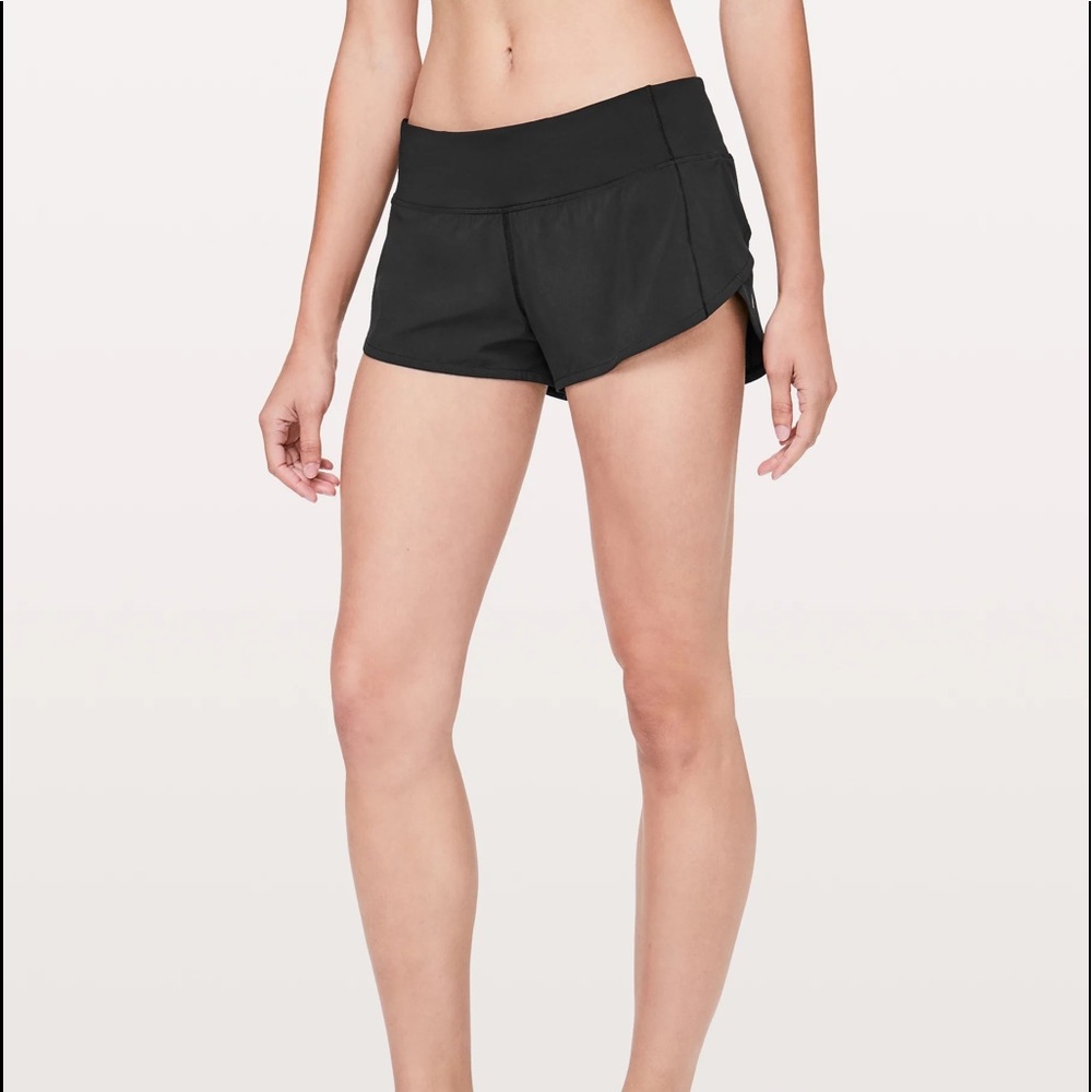 Lululemon Speed Ups // size 4 // black // 2.5 in.